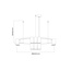 Fantasia ISE Pendelleuchte rund 10x GU10 exkl. Leuchtmittel, Ø600mm, gebürstetes Gold und schwarz