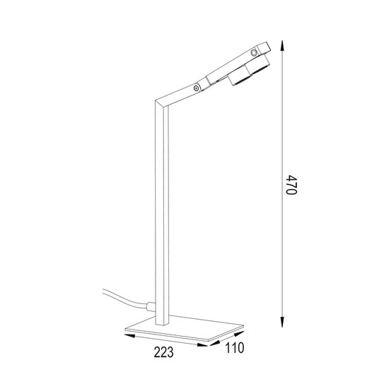 Fantasia Fantasia JUTAI Tischleuchte LED 9,4W schwarz, Fuß Aluminium, 2700K warmweiß, dimmbar, schwenkbarer Schirm
