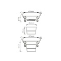 Fantasia Deep Deco spot richtbaar + LED Module 7,5 W 2700K, zwart, dimbaar