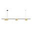 Fantasia Fantasia ISE hanglamp met 7 GU10-fittingen (excl. lichtbron), aluminium, geborsteld goud en zwart, 150 cm breed, IP20