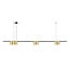 Fantasia Fantasia ISE pendant light with 7 GU10 sockets (bulbs excl.), aluminium, brushed gold and black, 150 cm wide, IP20