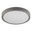 Fantasia QIJO Deckenleuchte, rund und grau, SMD LED 24W mit 3100 Lumen bei 3000K, Ra>80, IP65, Durchmesser 360mm