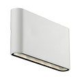 Weiße Metall-Außenwandleuchte IP65 ultraflach 700 Lumen