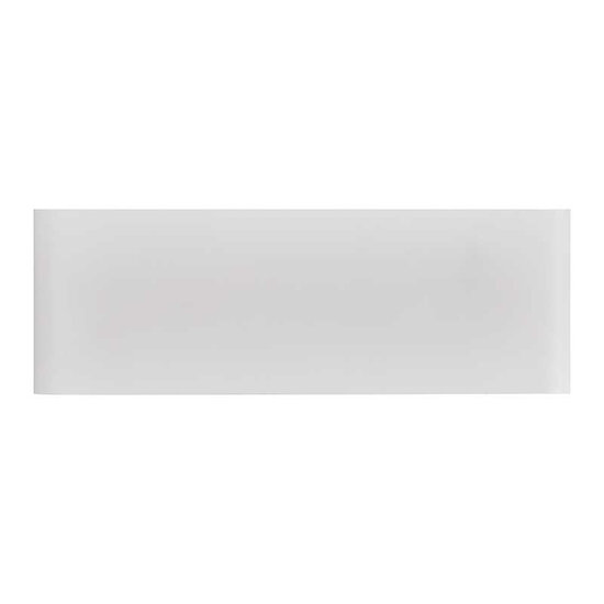Witte brede metalen wandlamp voor buiten IP65 ultra plat 900 lumen