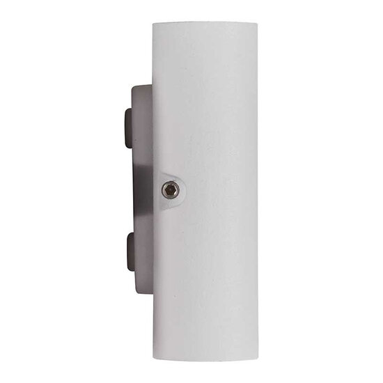 Witte brede metalen wandlamp voor buiten IP65 ultra plat 900 lumen