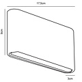 Nordlux nordlux Lámpara de pared exterior de metal negro IP65 ultra plana 700 lúmenes - Ideal para iluminación exterior elegante