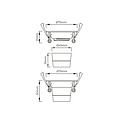 Fantasia Deep Deco spot richtbaar + LED Module 7,5 W 2700K, wit, dimbaar