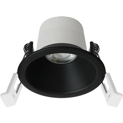 Deep Deco spot fixed + LED Module 7,5W 2700K, zwart, dimbaar
