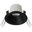 Fantasia Fantasia Deep Deco fester Einbauspot, Keramik/Aluminium, LED 7,5W 831lm 2700K, Ø69mm, schwarz, dimmbar