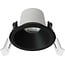 Fantasia Fantasia Deep Deco fixed downlight, ceramic/aluminum, LED 7.5W 831lm 2700K, Ø69mm, black, dimmable