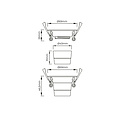 Fantasia Fantasia Deep Deco spot encastré fixe, blanc, module LED intégré 7,5W 2700K, dimmable, Ø69 x 26mm, classe énergétique F