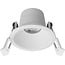 Fantasia Fantasia Deep Deco spot encastré fixe, blanc, module LED intégré 7,5W 2700K, dimmable, Ø69 x 26mm, classe énergétique F