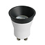 Fantasia Deep Deco Mini GU10 Sockelbasis, 4,9W dimmbare LED GU10 3000K, CRI>80, Keramik, mit schwarzem Ring