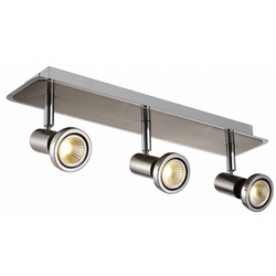 Fantasia Xzibit plafondlamp wit-chroom, 3x GU10 LED 5W