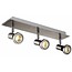 Deckenleuchte LED Weiß/Schwarz/Chrom/Stahl gebürstet 3xGU10 5W 105mm H