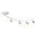 Ceiling lamp LED modern white/black/chrome/brushed steel 4xGU10 5W
