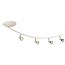 Fantasia Xzibit ceiling lamp LED white-chrome, 4 adjustable GU10 spots 5W, 116 x 32 cm