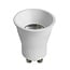Fantasia Deep Deco mini GU10 foco LED, 4,9W regulable, 3000K blanco cálido, cerámica, con aro blanco
