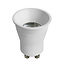 Fantasia Deep Deco mini GU10 spot LED, 4,9W dimmable, 3000K blanc chaud, céramique, avec anneau blanc