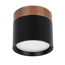 RAKU LED-spot Ø75mm geborsteld brons en zwart