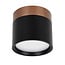 Fantasia RAKU foco LED Ø75mm, bronce cepillado y negro, aluminio, 7W 3000K, regulable, IP40