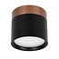 Fantasia RAKU LED spot Ø75mm, brushed bronze and black aluminium, 7W 3000K, dimmable, IP40