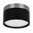 Fantasia RAKU LED-Wandleuchte Ø113mm, gebürsteter Stahl und schwarz, 12W, 3000K, dimmbar, IP40