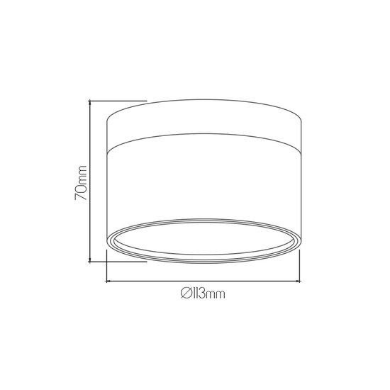Fantasia RAKU LED wall light Ø113mm, brushed steel and black, 12W, 3000K, dimmable, IP40