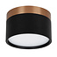 Fantasia RAKU spot LED en saillie Ø113mm x H70mm, bronze brossé/noir, 12W 3000K dimmable, IP40