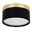 Fantasia RAKU LED wall and ceiling light Ø136mm, 18W, 3000K, dimmable, brushed gold/black