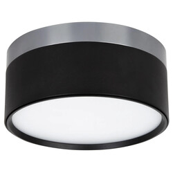 RAKU LED plafond- en wandlamp Ø158mm geborsteld staal