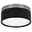 Fantasia RAKU plafonnier et applique LED Ø158mm, acier brossé et noir, 24W, 3000K blanc chaud, dimmable, IP40