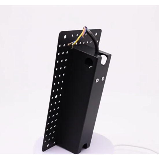 Recessed wall lamp vertical plasterable black or white 3W module