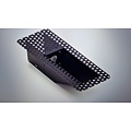Recessed wall lamp vertical plasterable black or white 3W module