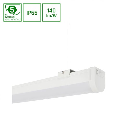 Spectrum LED Spectrum LED LED-Leuchte 60W wasserdicht 1,7M IP66 8400LM 3000K - Ideal für Werkstätten mit schöner Lichtleistung