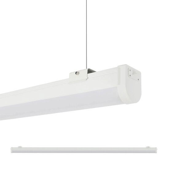 Spectrum LED Spectrum LED Luminaria LED 60W impermeable 1.7M IP66 8400LM 3000K - Ideal para talleres con hermosa salida de luz