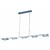 Lámpara colgante cristal LED regulable larga cromo 5x4W 1210mm