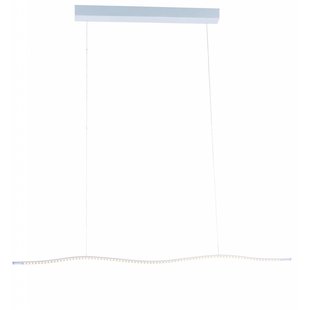 Fantasia Groove suspension LED blanche, profil ondulé, 1040 mm