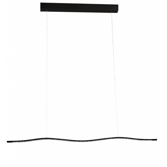 Fantasia Lámpara colgante LED Fantasia Groove en aluminio blanco, perfil ondulado, 1040 mm de largo, 16,8W, 1512 lúmenes, 2800K blanco cálido