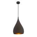 Druppel hanglamp chocoladebruin 25 cm breed