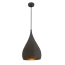 Lámpara colgante Drop marrón chocolate 25 cm de ancho