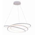 Suspension LED BOA 88 W SMD LED 3000 K à intensité variable ø730 mm, blanche, spirale