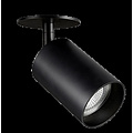 Fantasia Foco empotrable Fantasia Tabore de 1 luz, aluminio negro, 124 x 145 mm, casquillo GU10, IP20, bombilla no incluida