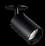Spot encastrable noir Tabore 1L avec tube GU10 (excl)