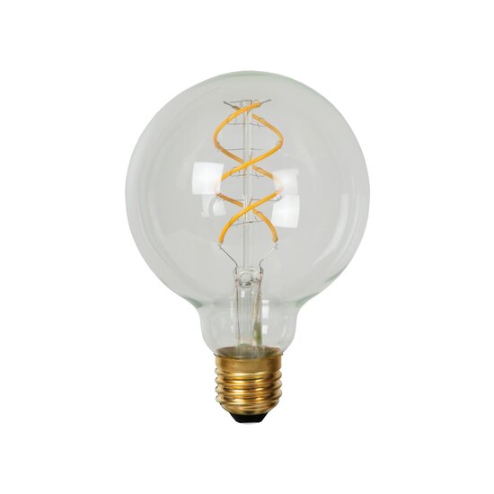 Ampoule Lucide BASSE TENSION - Ampoule à filament - Ø 9,5 cm - LED à intensité variable - E27 - 1x1 W 2700 K - Transparente