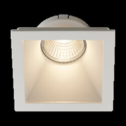 TETIZ Square recessed spotlight deep design white GU10 excl.