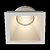 TETIZ Square recessed spotlight deep design white GU10 excl.