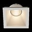 Fantasia TETIZ vierkante inbouwspot, wit aluminium met plexi afdekking, GU10 fitting, inbouwmaat 80x80 mm, IP20, lichtbron niet inbegrepen