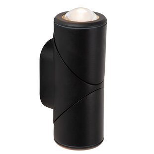 Lucide ERIN - Wandleuchte / Wandspot Innen/Außen - LED - 2x5W 2700K - Schwarz