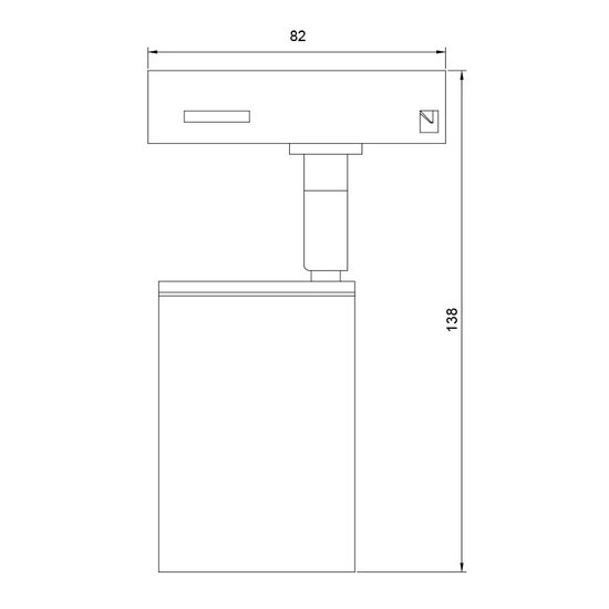 Riel de iluminación blanco o negro para foco GU10 de su elección monofásico - Copy